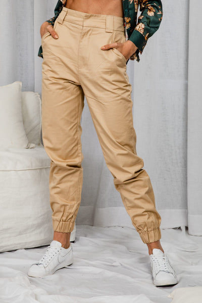 Williamsburg Camel Cargo Pants - The Half Clothing