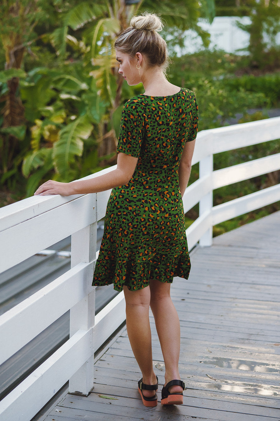 caitlin mini dress Caitlin Mini Dress In Green – The HALF Boutique