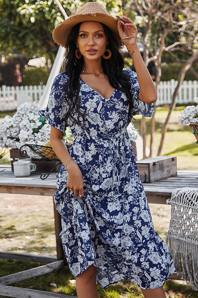 milania midi dress Milania Midi Dress In Blue
